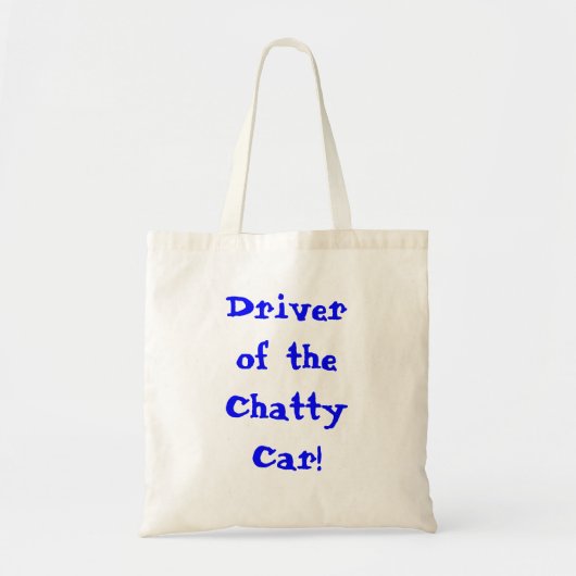 Driver Of The Chatty Car Quote Kid's Tragetasche (Vorne)