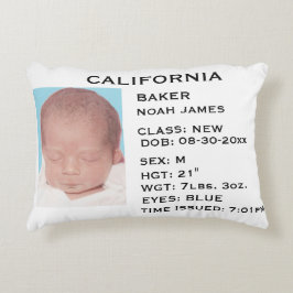 "Driver's License" Baby Announcement Pillow Dekokissen
