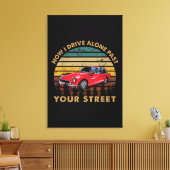 Drivers License - Now I Drive Alone Past Your Stre Leinwanddruck (Insitu (Wohnzimmer))