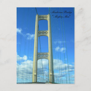 Driving Across the Mackinac Bridge Postkarte