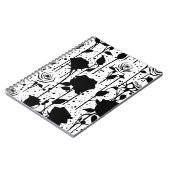 Driving Black Rose Spiral Notebook Notizblock (Linke Seite)