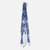 Driving Blue Cheetah Glitzern Neck Tie Krawatte (Vorderseite)