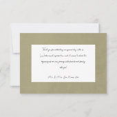 Driving Boho Floral Frame Sage Danke Karte (Rückseite)