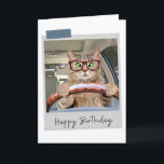 Driving Cat Funny Birthday Card Karte<br><div class="desc">Mit diesem skurrilen und lustigen Katzendesign den Geburtstag eines jeden Katzenliebhabers stärken!</div>