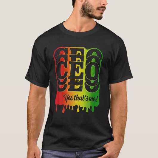 Driving CEO Black Power Junenth African Pride Men T-Shirt (Vorderseite)