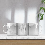 Driving Chrome Liquid Metal Monogram Kaffeetasse