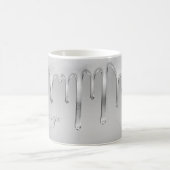 Driving Chrome Liquid Metal Monogram Kaffeetasse (Mittel)