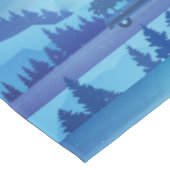 Driving down the road with a christmas tree        tischdecke (Schrägansicht)