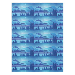 Driving down the road with a christmas tree        tischdecke