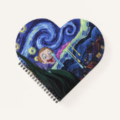 Driving Face Galaxy Notebook Notizblock (Vorderseite)