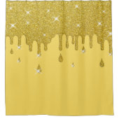 Driving Gold Glitzer Effect & Glitzern Duschvorhang (Vorderseite)