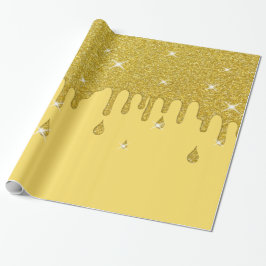 Driving Gold Glitzer Effect & Glitzern Geschenkpapier