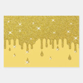 Driving Gold Glitzer Effect & Glitzern Geschenkpapier Set (Vorderseite 3)