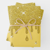 Driving Gold Glitzer Effect & Glitzern Geschenkpapier Set (Beispiel)