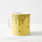 Driving Gold Glitzer Effect & Glitzern Kaffeetasse (Vorderseite Links)