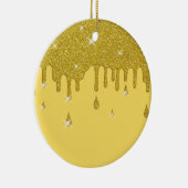 Driving Gold Glitzer Effect & Glitzern Keramik Ornament (Rechts)