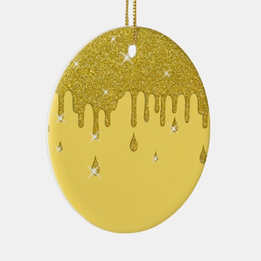 Driving Gold Glitzer Effect & Glitzern Keramik Ornament (Rechts)