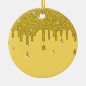 Driving Gold Glitzer Effect & Glitzern Keramik Ornament (Vorne)