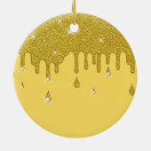 Driving Gold Glitzer Effect & Glitzern Keramik Ornament (Hinten)