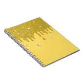 Driving Gold Glitzer Effect & Glitzern Notizblock (Rechte Seite)