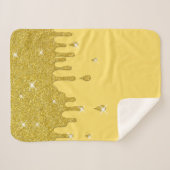 Driving Gold Glitzer Effect & Glitzern Sherpadecke (Vorderseite (Horizontal))