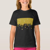 Driving Gold Glitzer Effect & Glitzern T-Shirt (Vorderseite)