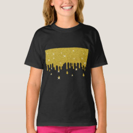 Driving Gold Glitzer Effect & Glitzern T-Shirt
