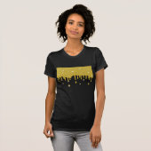 Driving Gold Glitzer Effect & Glitzern T-Shirt (Vorne ganz)