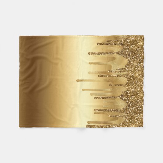 Driving Gold Paint Glitzer Accelerator Funkelnd Fleecedecke (Vorderseite (Horizontal))