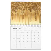 Driving Gold Paint Glitzer Accelerator Funkelnd Kalender (Feb 2027)