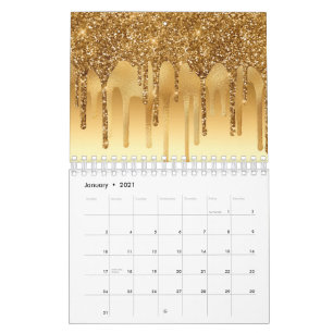 Driving Gold Paint Glitzer Accelerator Funkelnd Kalender