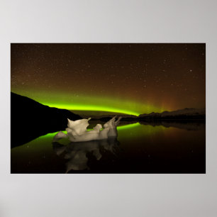 Driving Iceberg Aurora Poster