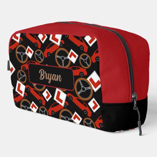 Driving Instructor Driver School Personalized Waschbeutel (Rechte Ecke)