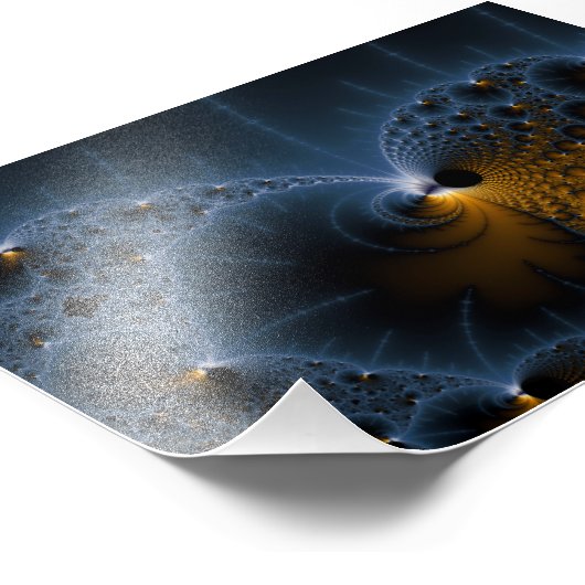 Driving Jellies - Fraktal Art Fotodruck (Ecke)