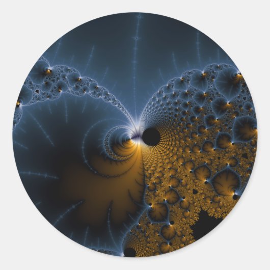 Driving Jellies - Fraktal Art Runder Aufkleber (Vorderseite)