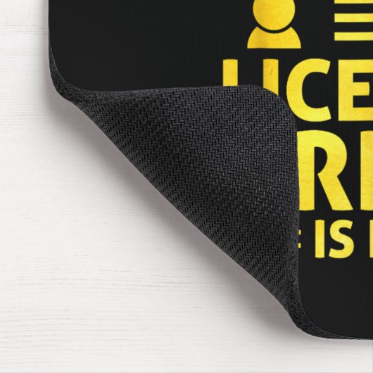 Driving License Ped New Driver Permit Driving Scho Mousepad (Ecke)