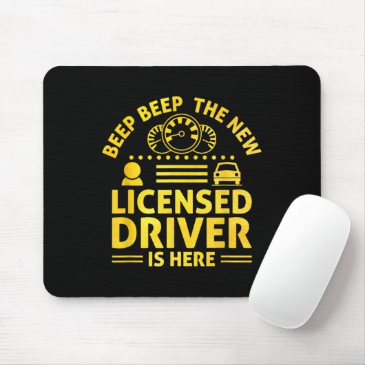 Driving License Ped New Driver Permit Driving Scho Mousepad (Mit Mouse)