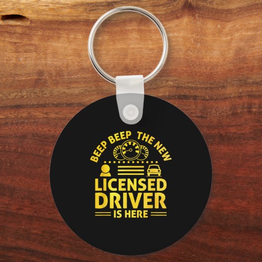 Driving License Ped New Driver Permit Driving Scho Schlüsselanhänger (Vorderseite)