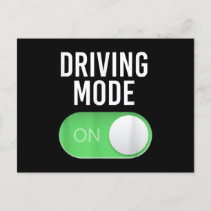 Driving Mode On 16 Year Old New Driver Funny Birth Ankündigungspostkarte