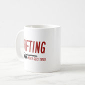 Driving Niemals ermüdet Kaffeetasse (Vorderseite Links)