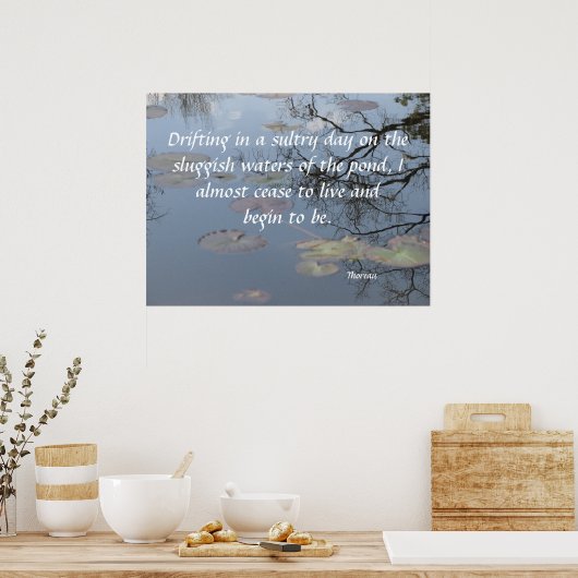 Driving on the Pond Poster (Küche)