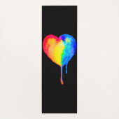 Driving Rainbow Heart Yoga Mat Yogamatte (Rückseite)