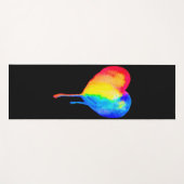 Driving Rainbow Heart Yoga Mat Yogamatte (Vorderseite (Horizontal))