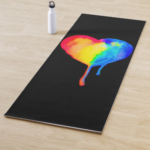 Driving Rainbow Heart Yoga Mat Yogamatte
