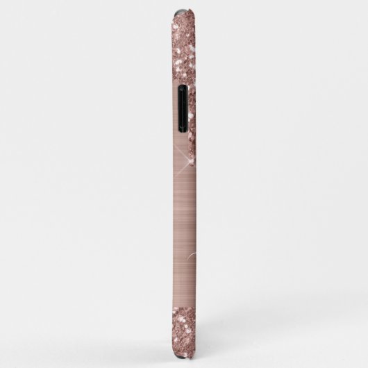 Driving Rose Gold Glitzer Personalisiert Case-Mate iPhone Hülle (Hinten/Rechts)