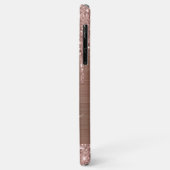 Driving Rose Gold Glitzer Personalisiert Case-Mate iPhone Hülle (Hinten/Links)
