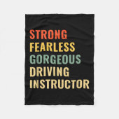 Driving School Teacher Driving Instructor Fleecedecke (Vorderseite)