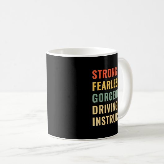 Driving School Teacher Driving Instructor Kaffeetasse (VorderseiteRechts)