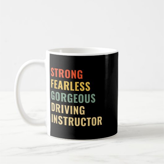 Driving School Teacher Driving Instructor Kaffeetasse (Links)