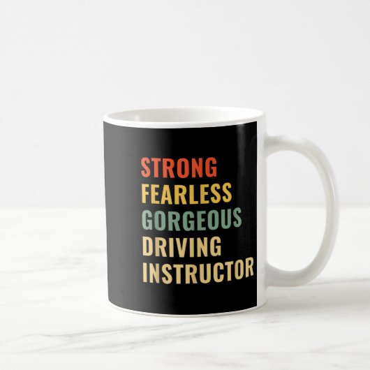 Driving School Teacher Driving Instructor Kaffeetasse (Rechts)
